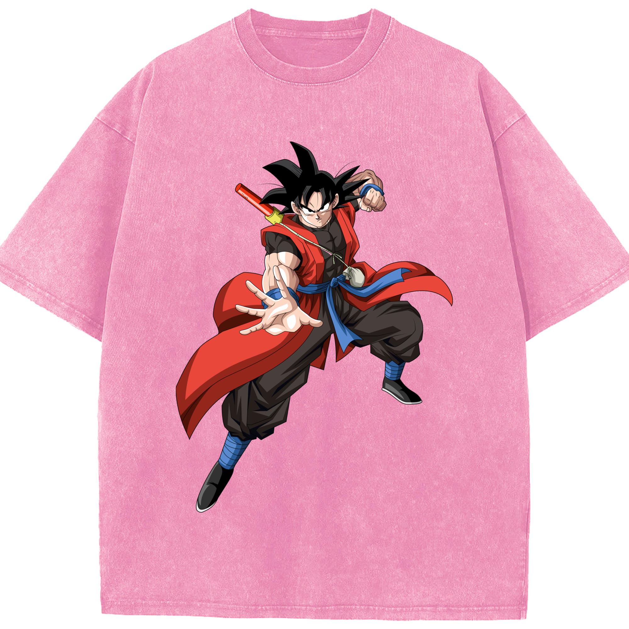 ドラゴンボール 孫悟空（そん ごくう）Son Goku カカロット DRAGON BALL Kakarotto 綿100% ヴィンテージ風 半袖Tシャツ（フロントプリント）